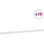 Nez de marche 10 pcs argent 67 cm aluminium cfw711502