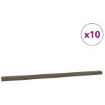 Nez de marche 10 pcs marron 67 cm aluminium cfw458894
