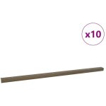 Nez de marche 10 pcs marron 67 cm aluminium cfw689600