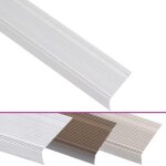 Nez de marche forme en l 5 pcs aluminium 100 cm argent� cfw177432