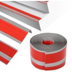 Nez de marche profil� d'escalier, pvc, adh�sif et antid�rapant, l gris fonc�, 5x2. 5cm , 300cm