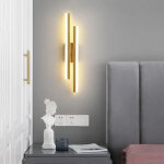 Nicola applique murale led moderne, applique murale led pour chambre � coucher, dor�e, 48 cm, lumi�re ...