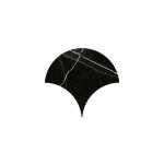 Eiffel art construction - carrelage sol / mur forme �caille de poisson grand format effet marbre noir ...