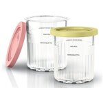 Ninja - accessoire de cuisine lot de 2 pots compatibles avec creami deluxe nc501eu