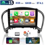 Pour nissan juke 2010 - 2018 android 15 autoradio gps radio headunit apple carplay rds navi wifi - 4 ...