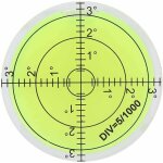 Niveau � bulle 60mm, (60x12mm)mini niveau � bulle ronde de poche pour camping car, caravanes, tr�pied, ...
