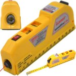 Niveau � bulle laser avec ruban de mesure 250 cm, niveau � bulle laser � lignes crois�es 16 cm, niveau ...