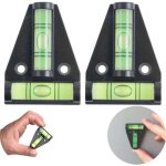 Niveau a bulle en t, magn�tique, lot de 2 petits niveaux a bulle pratique pour camping - car, avec aimant, ...