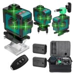 Niveau de haute pr�cision � 16 lignes avec niveau laser vert rotatif auto - nivelant, adapt� � la fixation ...