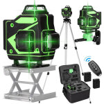Niveau laser 16 lignes, 3 nivellement automatique, avec support de canne  pche tlescopique de 1, ...