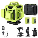 Niveau laser 360�x 4 chantier autonivelant, lazer niveaux 4d 16 lignes laser, nivellement automatique, ...