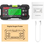 Niveau laser num�rique haute pr�cision avec lignes laser double face, inclinom�tre et bo�te � niveau, ...