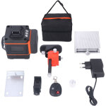 Niveau de ligne de faisceau vert, haute pr�cision 100?240v orange 16 lignes 4d niveau de ligne laser ...