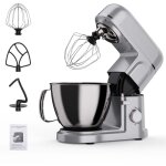 Robot pâtissier multifonction 1000w, 5l, réglage 10 niveaux, accessoires multifonctions, facile à nettoyer, ... Robot pâtissier multifonction 1000w, 5l, réglage 10 niveaux, accessoires multifonctions, facile à nettoyer, ...
