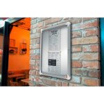 Nobo - vitrine d'affichage int�rieure premium plus - 4 feuilles