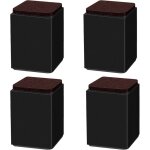 Noir 10cm) 4pcs pieds de support de meuble, booster en acier carbone auto - adhésif, carré 6x6cm, pour ... Noir 10cm) 4pcs pieds de support de meuble, booster en acier carbone auto - adhésif, carré 6x6cm, pour ...