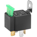 Noir 4 broches dc 12v 30a voiture contacts normalement ouverts relais fusible marche / arrêt avec support ... Noir 4 broches dc 12v 30a voiture contacts normalement ouverts relais fusible marche / arrêt avec support ...