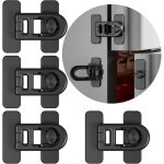 (noir) 4 pack serrure de porte de r�frig�rateur de s�curit� enfant?pour r�frig�rateurs, cong�lateurs ...