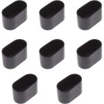 (noir) lot de 8 embouts ovales pour pieds de table et chaises, rev�tement en caoutchouc souple anti - ...