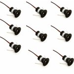 Noir lot de 9 mini spots led 12 v 1w encastrables au plafond pour cuisine, escalier, placard, couloir, ... Noir lot de 9 mini spots led 12 v 1w encastrables au plafond pour cuisine, escalier, placard, couloir, ...