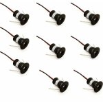 Noir 9pcs 12v 1w mini spot led spots encastrables pour cuisine escaliers placard couloir diy clairage ...
