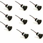 Noir 9pcs 12v 1w mini spot led spots encastrables pour cuisine escaliers placard couloir diy �clairage ...
