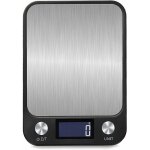 Noir balance de cuisine numrique  commande tactile 1g  10 kg, chargement usb, cran lcd lumineux, ...