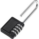 (noir)cadenas � combinaison 4 chiffres cadenas s�curit� ext�rieur long pour casiers, entrep�ts, �coles ...