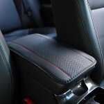 (noir et rouge)housse de protection console centrale - noir et rouge - confort optimal - installation ...