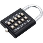 Noir, serrure � combinaison 5 casiers fixes m�canisme de serrure de porte de gym