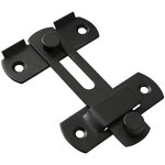 Noir verrou porte rabattable � 90 degr�s grange serrure � angle droit incurv�e coulissante serrure volet ...