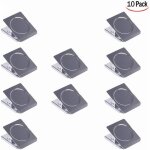 Noluxa 10 pi�ces pince aimant�e, clips pince en aimant m�tal pinces aimant frigo clips magn�tiques pince ...