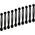 Noluxa 10x 96mm la porte noire d'armoire de cuisine tire la poign�e de tirette de meubles de chambre ...
