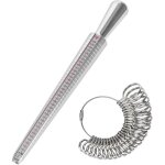 Noluxa baguier calibreur de 41 � 76 mesure de taille de doigt jauge anneaux outil de bague avec 3 echelles ...