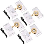 Noluxa porte coulissante roulettes, 4 ensemble roulette porte coulissante placard, placard porte poulie, ...