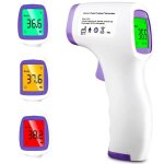Noluxa thermom�tre infrarouge sans contact - mesure frontale instantan�e (1s) avec �cran lcd r�tro�clair� ...