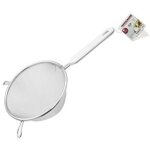 Nom passoire de cuisine en acier inoxydable 16 cm - pour filtrer et tamiser