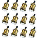 12pcs e27 pied de lampe simple retroe plafonnier vintage lampe suspendue d'intrieur bronze