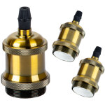 3pcs e27 pied de lampe simple retroe plafonnier vintage lampe suspendue d'intrieur bronze