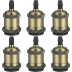6pcs e27 pied de lampe simple retroe plafonnier vintage lampe suspendue d'intrieur bronze 2
