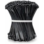 Norcks - attaches de cble, collier de serrage 100 mm x 2, 5 mm, attache cble, serre cbles rilsan nylon, ...