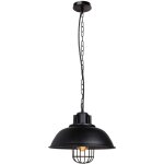 Suspension luminaire r�tro lampe � suspension en fer m�tallique plafonnier vintage d'int�rieur noir pour ...