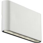 Applique murale kinver 18 aluminium blanc, h. 9 - ip54 - led module / nordlux ext�rieur