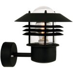 Applique murale vejers up m�tal noir, h. 23 - ip54 - e27 / nordlux ext�rieur