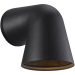 Applique murale front single aluminium noir, h. 15. 6 - ip44 - gu10 / nordlux ext�rieur