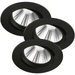Nordlux - spot encastr fremont 3 - kit mtal noir, h. 6. 8 - ip23 2700k - led module / intrieur