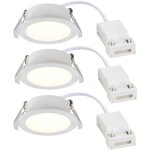 Nordlux - spot encastr� olea 3 - kit mati�re plastique blanc, h. 3 ip65 ledmodule / int�rieur