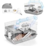 Cage pour petits rongeurs equipement complet