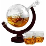 Carafe ronde avec navires - deux verres Carafe ronde avec navires - deux verres