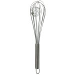 Northix - fouet � main avec bille suppl�mentaire en acier inoxydable pour un fouettage plus rapide